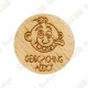 Géocoin en bois - Geocaching Addict Boy