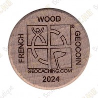 Wooden coin - Cosmic
