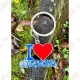 Chaveiro "I Heart Geocaching"