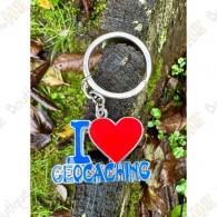 Keychain "I Heart Geocaching"